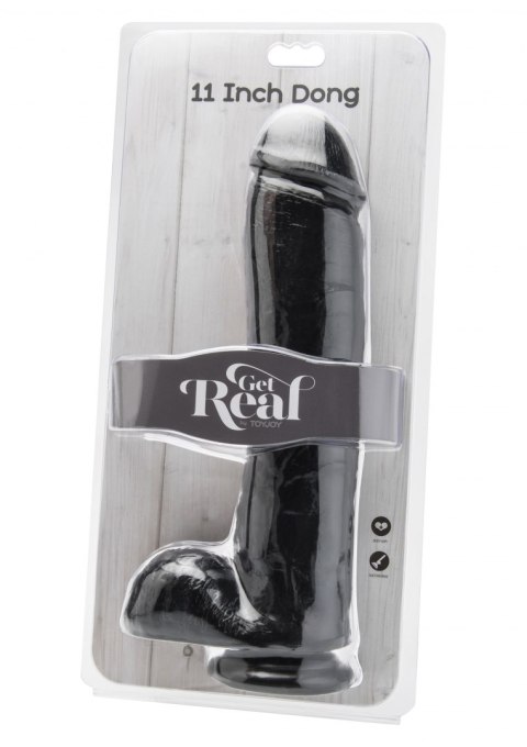 Dildo-COCK 11 INCH W/ BALLS BLACK Dildo-COCK 11 INCH W/ BALLS BLACK