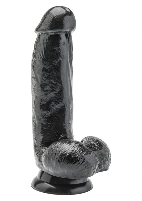 Dildo-COCK 6 INCH W/ BALLS BLACK