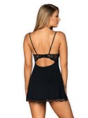 Bielizna-Luvae babydoll i stringi Czarny L/XL