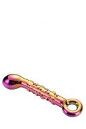 GLAMOUR GLASS RIBBED G-SPOT DILDO