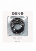 NO. 86 - Cock Ring Set - Black