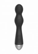 Remote Controlled E-Stim & Vibrating G/P-Spot Vibrator - Black