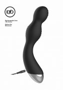 Remote Controlled E-Stim & Vibrating G/P-Spot Vibrator - Black