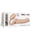 VIBRATING STRAP-ON - L - VANILLA