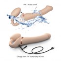 VIBRATING STRAP-ON - L - VANILLA