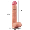 12" Dual Layered Platinum Silicone Cock