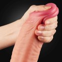 12" Dual Layered Platinum Silicone Cock