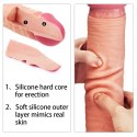 12" Dual Layered Platinum Silicone Cock